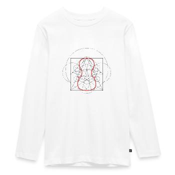 Geigenbau - Teenager Premium Bio Langarmshirt - Weiß - Vorne - AI Model Kid Female (0cm)