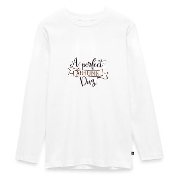 A Perfect Autumn Day - T-shirt manches longues Premium Ado - blanc - Devant - AI Model Kid Female (0cm)