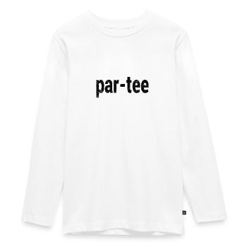 golf, golfball, golfschläger, loch, golfplatz - Teenager Premium Bio Langarmshirt - Weiß - Vorne - AI Model Kid Female (0cm)
