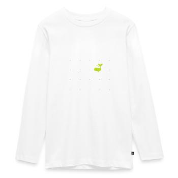 Wale - Teenager Premium Bio Langarmshirt - Weiß - Vorne - AI Model Kid Female (0cm)