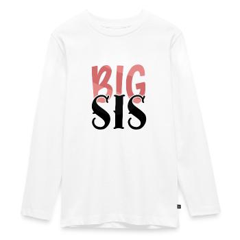 big sis- grande soeur - T-shirt manches longues Premium Ado - blanc - Devant - AI Model Kid Female (0cm)