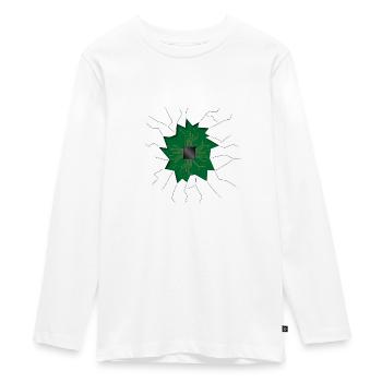Chip inside - Teenager Premium Organic Long Sleeve Shirt - white - Front - AI Model Kid Female (0cm)