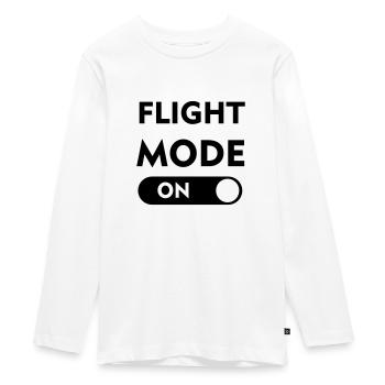 Flugzeug Pilot Flieger Ultaleichtflugzeug - Teenager Premium Bio Langarmshirt - Weiß - Vorne - AI Model Kid Female (0cm)