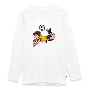 Scorpion Kick - Teenager Premium Bio Langarmshirt - Weiß - Vorne - AI Model Kid Female (0cm)