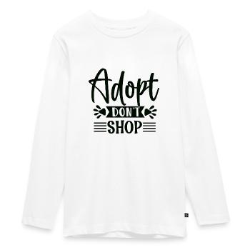 Magasin Adopt Dont - T-shirt manches longues Premium Ado - blanc - Devant - AI Model Kid Female (0cm)