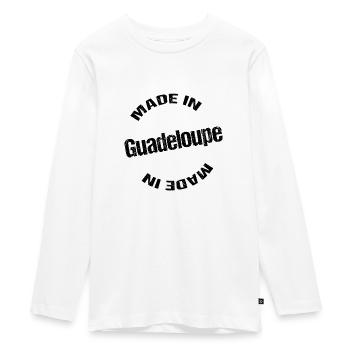 made in guadeloupe - T-shirt manches longues Premium Ado - blanc - Devant - AI Model Kid Female (0cm)
