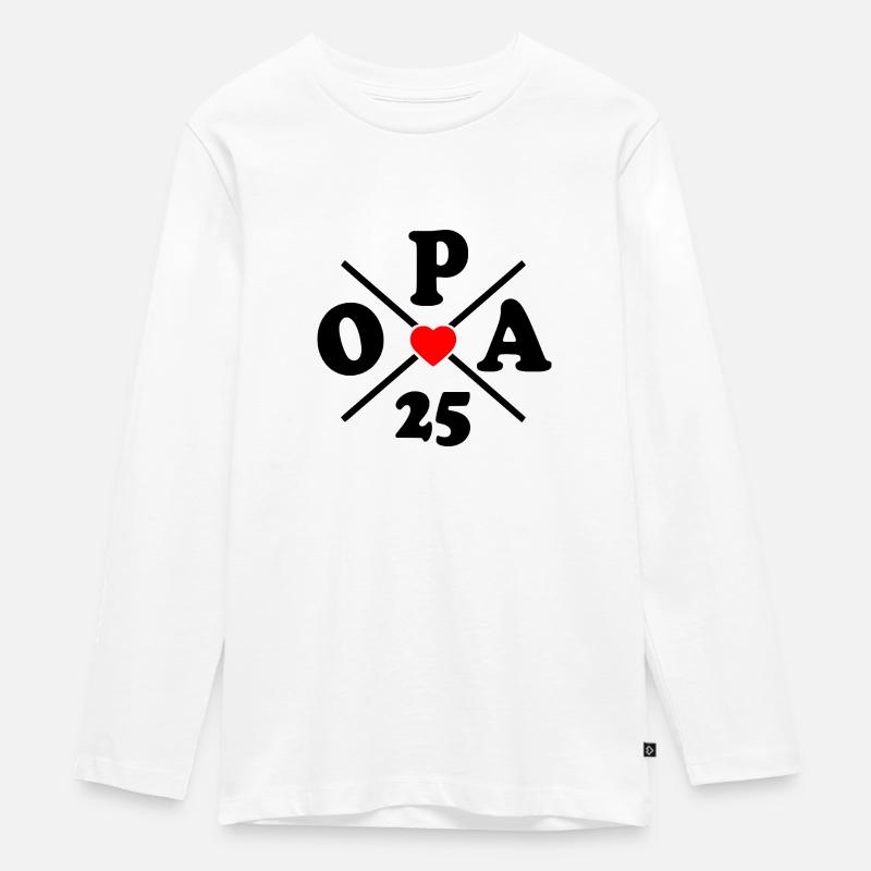 Papy 2025 - T-shirt manches longues Premium Ado - blanc