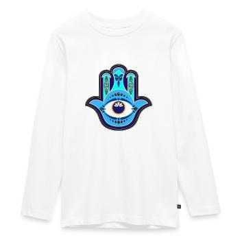 Hamsa - T-shirt manches longues Premium Ado - blanc - Devant - AI Model Kid Female (0cm)