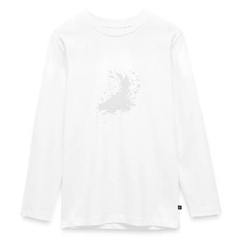 Icelandic Horse: Islandpferd Pferd Pony Merch - Teenager Premium Bio Langarmshirt - Weiß - Vorne - AI Model Kid Female (0cm)