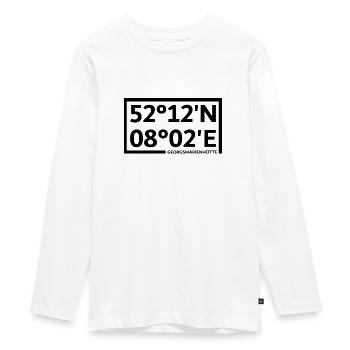 Georgsmarienhütte coordinates - Teenager Premium Organic Long Sleeve Shirt - white - Front - AI Model Kid Female (0cm)