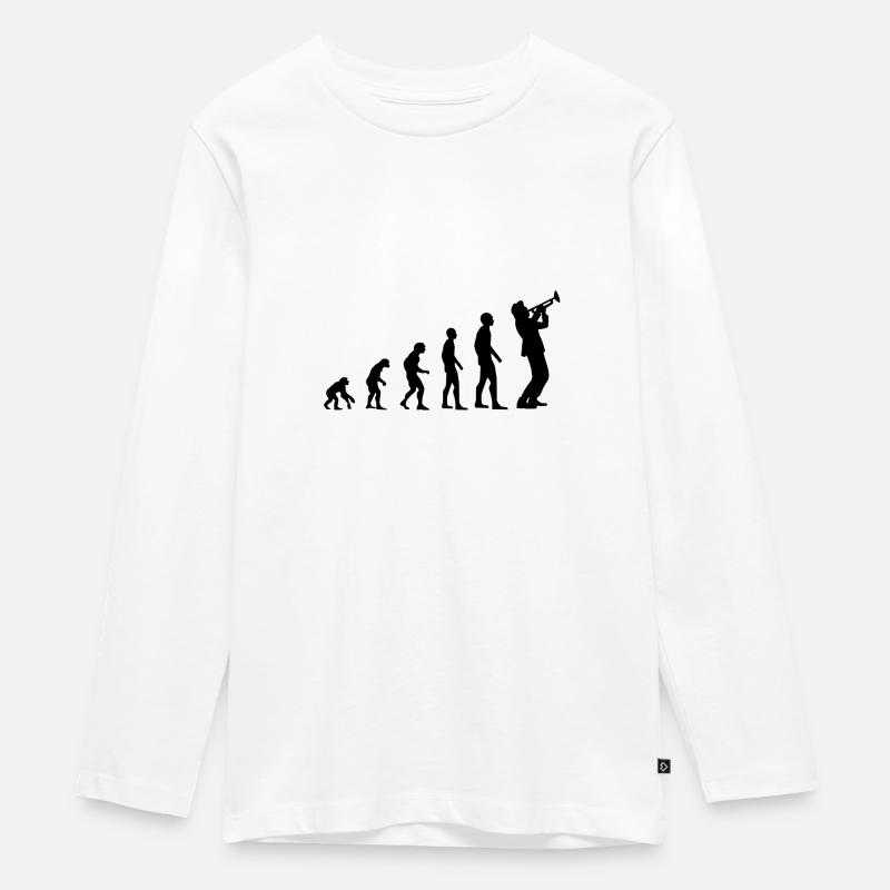 Trompette évolution - T-shirt manches longues Premium Ado - blanc