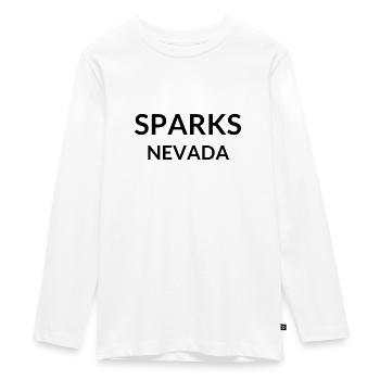 Sparks, Nevada, USA - Teenager Premium Organic Long Sleeve Shirt - white - Front - AI Model Kid Female (0cm)