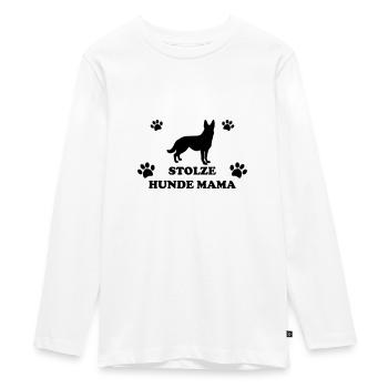 Chiens fiers maman chien amour chien cadeau amour - T-shirt manches longues Premium Ado - blanc - Devant - AI Model Kid Female (0cm)