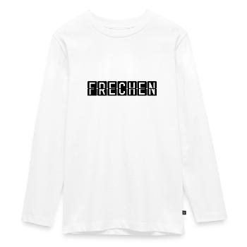 Panneau d’aéroport effronté - T-shirt manches longues Premium Ado - blanc - Devant - AI Model Kid Female (0cm)