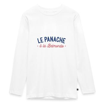 Le panache à la Belmondo - T-shirt manches longues Premium Ado - blanc - Devant - AI Model Kid Female (0cm)