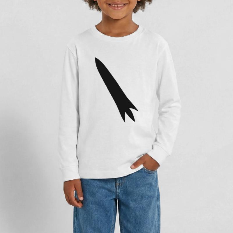 Spacecraft Rocket Space Space Flight Vector Teenager Premium Organic Long Sleeve Shirt