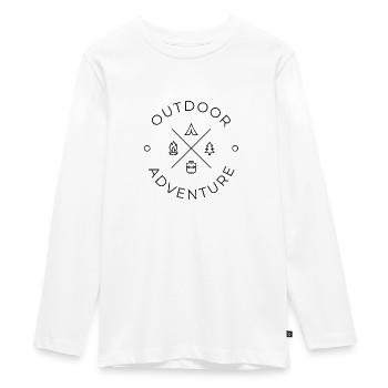 Outdoor Adventure - T-shirt manches longues Premium Ado - blanc - Devant - AI Model Kid Female (0cm)