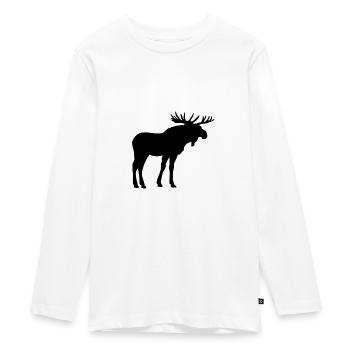 Les orignaux sont de beaux animaux - T-shirt manches longues Premium Ado - blanc - Devant - AI Model Kid Female (0cm)