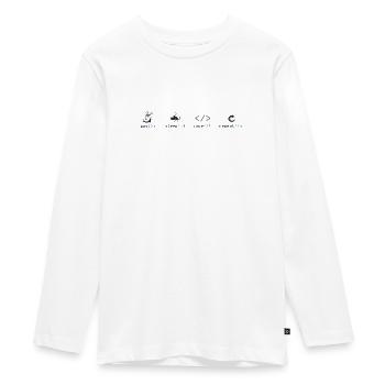 Programmierer - Teenager Premium Bio Langarmshirt - Weiß - Vorne - AI Model Kid Female (0cm)