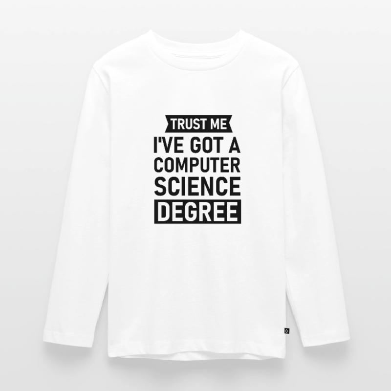 Programmierer Geschenk Informatiker Student Nerd Teenager Premium Bio Langarmshirt