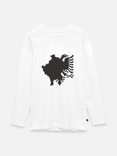 Kosovo - Albaner - Teenager Premium Bio Langarmshirt - Weiß