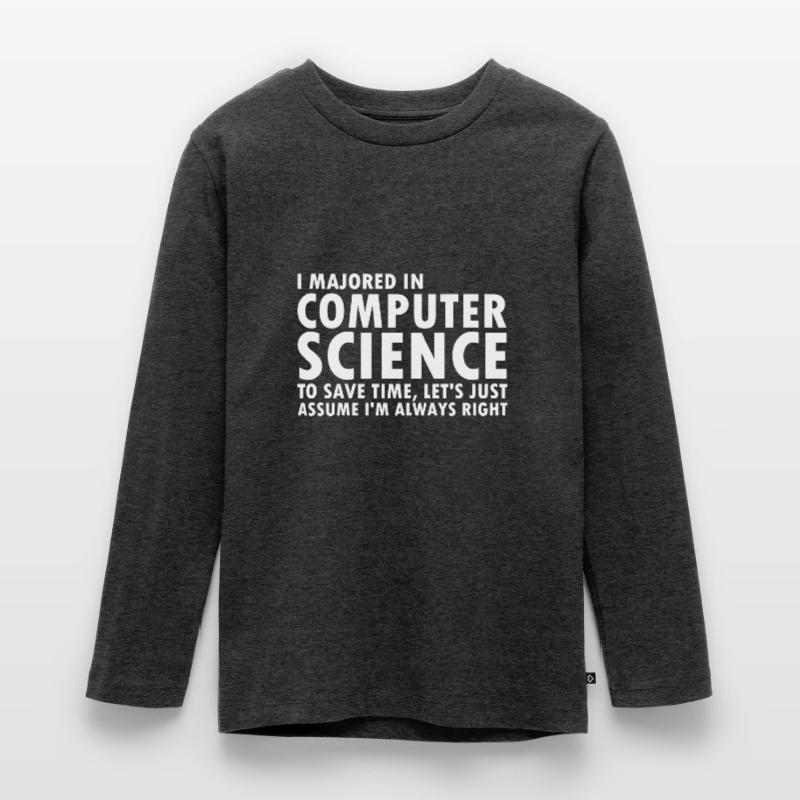 Informatik Abschluss Informatiker Programmierer Teenager Premium Bio Langarmshirt