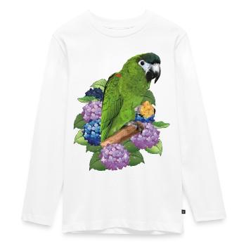 Noble ara - T-shirt manches longues Premium Ado - blanc - Devant - AI Model Kid Female (0cm)