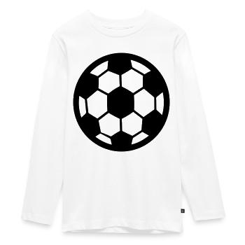 ballon de foot - T-shirt manches longues Premium Ado - blanc - Devant - AI Model Kid Female (0cm)
