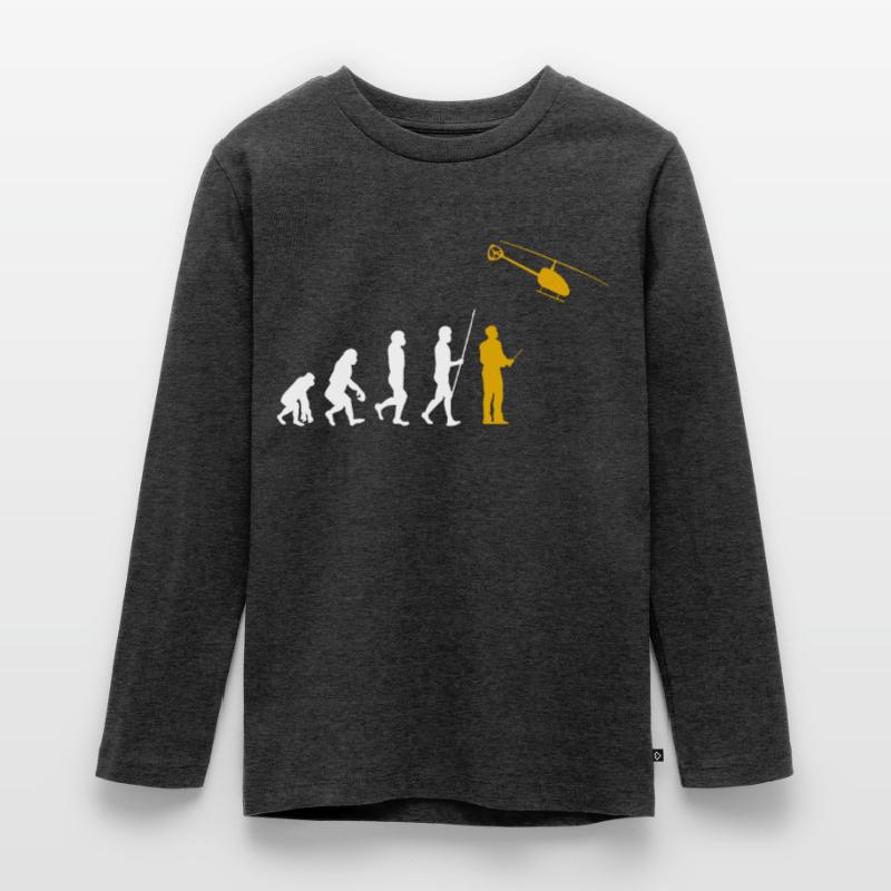 Evolution RC Hélicoptère commandé à distance Modéliser T-shirt manches longues Premium Ado