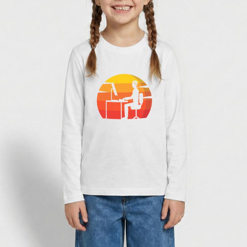 Gamer Programmer Nerd Gambler Retro Computer Science Teenager Premium Organic Long Sleeve Shirt