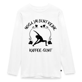 Yoga - Teenager Premium Bio Langarmshirt - Weiß - Vorne - AI Model Kid Female (0cm)