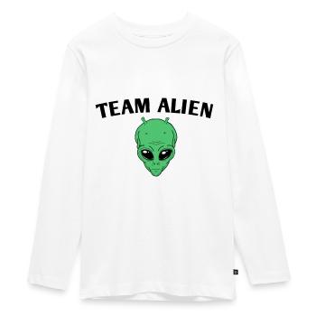 Équipe Alien - T-shirt manches longues Premium Ado - blanc - Devant - AI Model Kid Female (0cm)