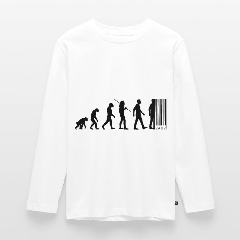 Evolution - code à barres T-shirt manches longues Premium Ado