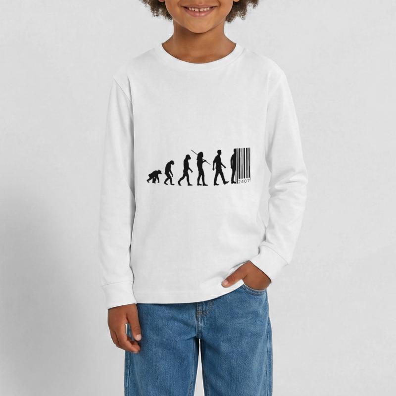 Evolution - code à barres T-shirt manches longues Premium Ado
