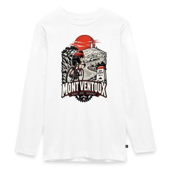 Mont Ventoux Fahrrad - Teenager Premium Bio Langarmshirt - Weiß - Vorne - AI Model Kid Female (0cm)