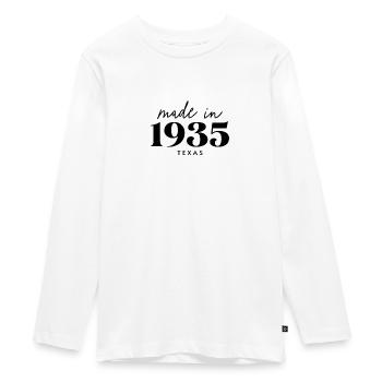 Fait en 1935 dans Birthday au Texas - T-shirt manches longues Premium Ado - blanc - Devant - AI Model Kid Female (0cm)