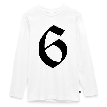 6 - Teenager Premium Organic Long Sleeve Shirt - white - Front - AI Model Kid Female (0cm)