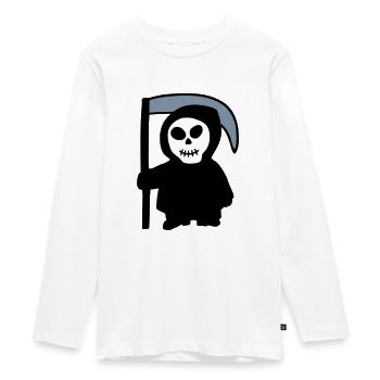 Tod - Teenager Premium Bio Langarmshirt - Weiß - Vorne - AI Model Kid Female (0cm)