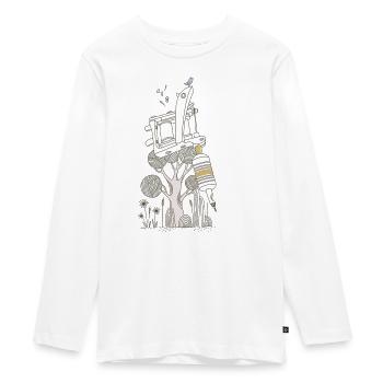 Tattoo Machine - Teenager Premium Organic Long Sleeve Shirt - white - Front - AI Model Kid Female (0cm)