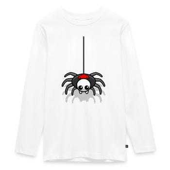 Araignée d'horreur horreur monstre - T-shirt manches longues Premium Ado - blanc - Devant - AI Model Kid Female (0cm)