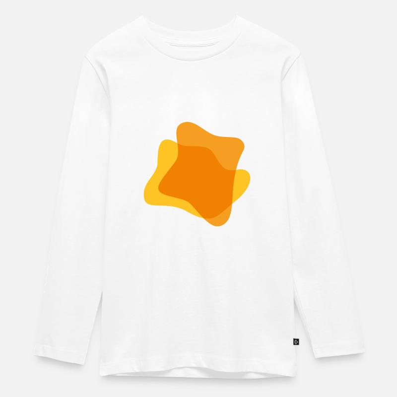 Spruzzi di macchie di colore spruzzi di vernice Painter Gift - Maglia a maniche lunghe ecologica premium per ragazzi - bianco