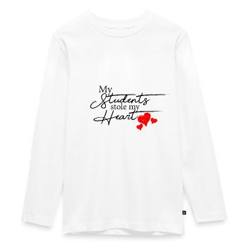 Lehrer - Teenager Premium Bio Langarmshirt - Weiß - Vorne - AI Model Kid Female (0cm)