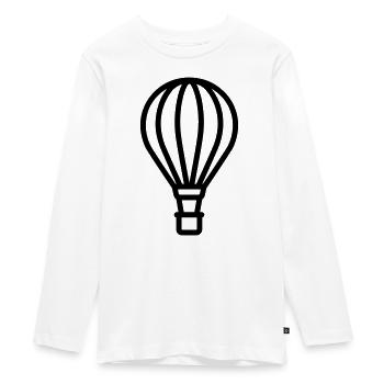montgolfière - T-shirt manches longues Premium Ado - blanc - Devant - AI Model Kid Female (0cm)