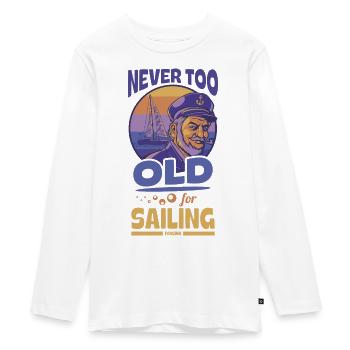 Sail - Teenager Premium Organic Long Sleeve Shirt - white - Front - AI Model Kid Female (0cm)