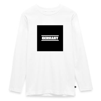 germany - Teenager Premium Bio Langarmshirt - Weiß - Vorne - AI Model Kid Female (0cm)