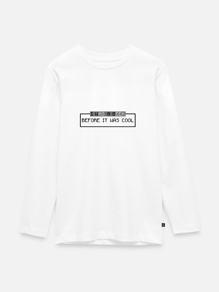 Retrogaming - Teenager Premium Bio Langarmshirt - Weiß