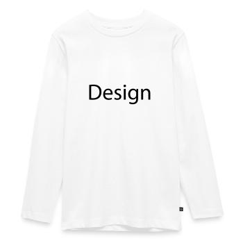Design - Teenager Premium Bio Langarmshirt - Weiß - Vorne - AI Model Kid Female (0cm)