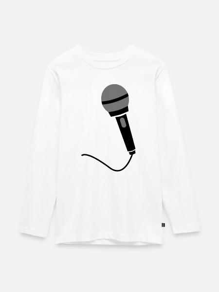 micro - Teenager Premium Organic Long Sleeve Shirt - white