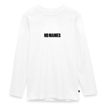 No Mames, Latino Pride, No Mames Guey Skull - Teenager Premium Organic Long Sleeve Shirt - white - Front - AI Model Kid Female (0cm)