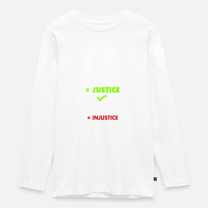 Dites NON à l'injustice ! - T-shirt manches longues Premium Ado - blanc